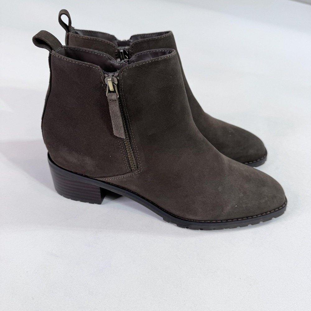 Blondo Boots Womens Size 9.5W Brown Suede Ankle Booties Waterproof Samara